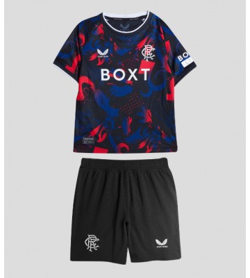 Rangers Tredje Kläder Barn 2024-25 Kortärmad (+ Korta byxor)